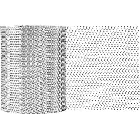 Filet de protection pour gouttières en aluminium, filtre à feuilles, pour éviter les branches et les feuilles mortes, 12,7 x 610 cm (1/5)