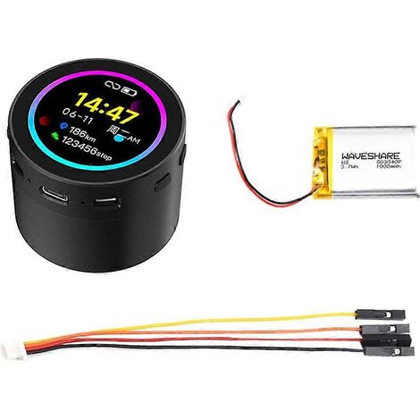 Waveshare esp32 s3 1.85 pouces rond présentation development ai planche 360x360 supports wifi bluetooth ai voice (1/5)
