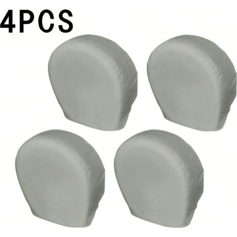 Un jeu de 4 housses de roues pour SUV, remorques, camping-cars et VR, protection robuste des roues pour pneus de diamètre 26-31.49 pouces, gris (1/5)