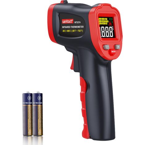 Thermomètre infrarouge Pistolet numérique sans contact à laser Mesure la température de surface et ambiante pour cuisine, cuisson aliments, pizzas, fours, grillades, viande, réfrigérateurs, reptiles (1/5)