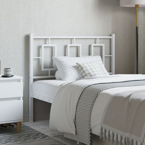 Metal Replace Headboard White 100 cm vidaXL (1/5)
