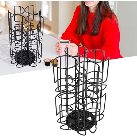 Porta capsule di caffè, porta capsule di caffè girevole a 360 gradi, supporto a torre per capsule di caffè, contenitore per capsule di cocktail adatto per casa, ufficio e cucina (1/5)