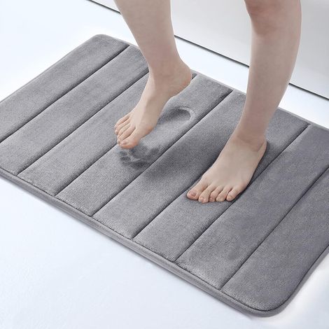MINKUROW Zerbino Per Interni Antiscivolo 40 X 60 Cm, Tappetino Per Ingresso Lavabile In Lavatrice, Tappetino Per Ingresso Per Interni Morbido, Assorbente E Resistente, Ultra Resistente Antiscivolo, Gr (1/5)