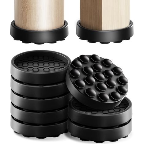 Autocollants d'insonorisation pour meubles/tables/chaises, patins en mousse EVA, autocollants antidérapants à motif maille, autocollants de protection ronds/carrés (1/5)