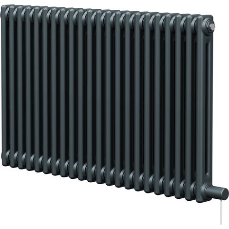 Colosseum Anthracite 600mm x 988mm Horizontal Electric Double Column Radiator