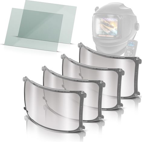Set di 6 lenti STAHLWERK - lenti interne di ricambio per il casco per saldatura MASTER (1/5)