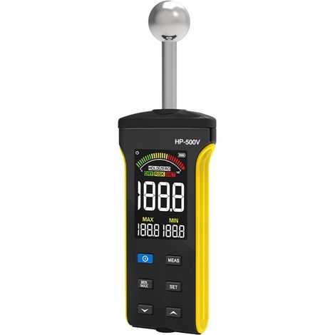 Humidimètre pour panneaux de construction avec écran couleur, sonde à bille non destructive, outil portatif rechargeable pour les contrôles de zones humides à la maison, scanner, détecteur de de (1/5)