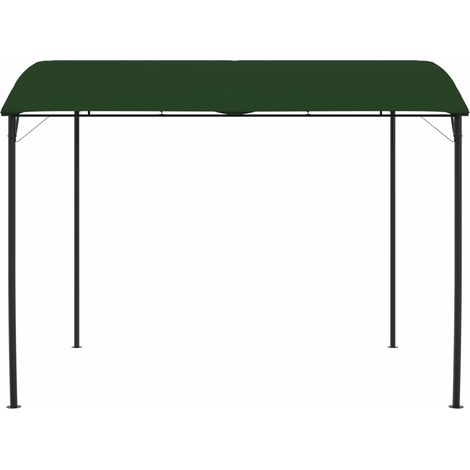 vidaXL Gazebo 3 x 3 x 2.55 m Green Fabric and Aluminium 180 gsm