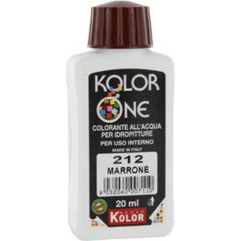 12 x COLORANTE KOLOR ONE 20 ML MARRONE 212
