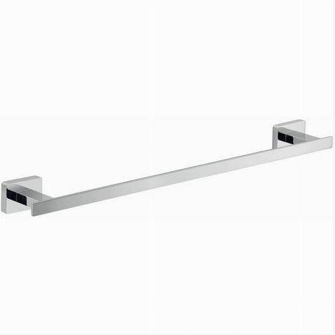 Porta Asciugamano Acciaio Moderno Fissaggio Parete Arredo Bagno Cubo 60 Cm 87212