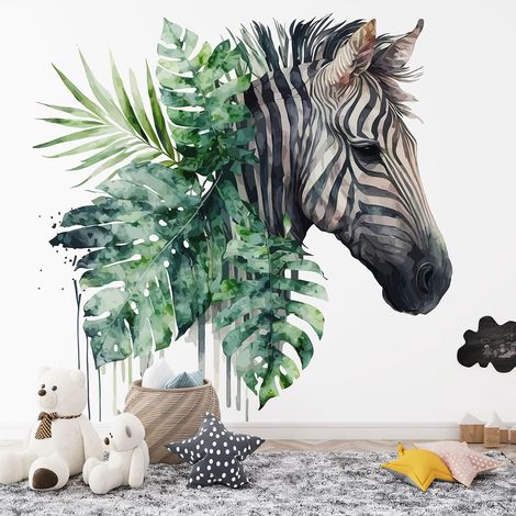 Papier peint panoramique Enfants - Zèbre - 498 cm x 320 cm (1/4)