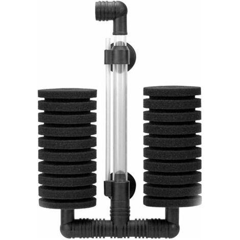 Filtre à éponge pour aquarium, filtre biochimique silencieux avec pompe à air et double filtre à éponge pour aquarium. - AquaForge (1/5)