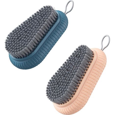 2er-Set Nagelbürsten, Nagelbürste mit Kunststoffgriff, Nagelreinigungsbürste, Reinigungsbürste zum Schrubben der Nägel, zur Reinigung von Nagelhaut, Zehen und Nägeln (1/5)