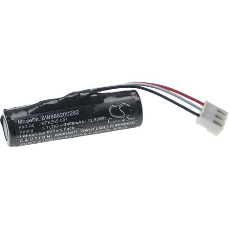 vhbw Akku Ersatz für Verifone BPK265-001-01-A, BPK265-001-01-B für Barcodescanner POS (3400mAh, 3,7V, Li-Ion)