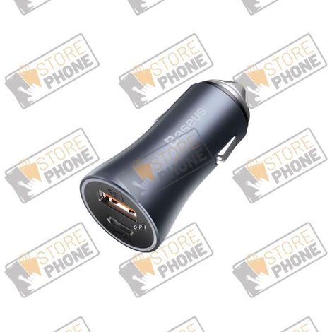 Cargador de mechero - BASEUS - Golden Contactor Max - 60W - USB-C y USB-A - 12-24V (1/4)