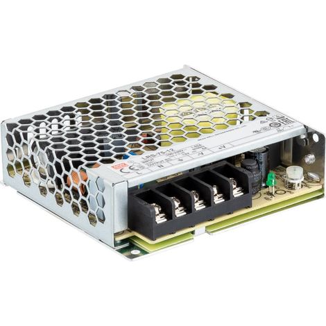 Trasformatore 12V DC 75W 6.2A LRS-75 MEAN WELL (1/2)