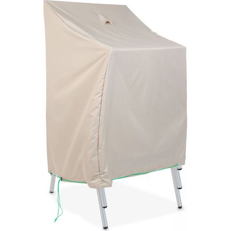 Housse de protection pour chaises de jardin taupe (1/8)