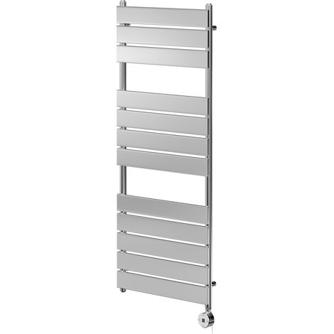 Amaldi Chrome 1200mm x 500mm Straight Digital Thermostatic Electric Heated Towel Rail (1/5)
