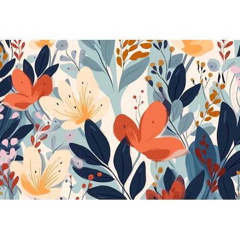 Papier peint panoramique - Fleurs - 130 cm x 87 cm (1/2)