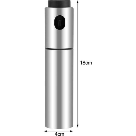 Distributeur d\'huile en acier inoxydable, pulvérisateur de flacon pulvérisateur d\'huile d\'olive en acier inoxydable peut utiliser