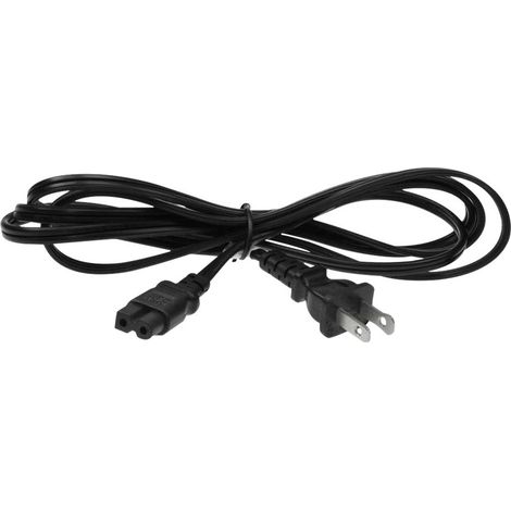 Cordon d'alimentation polarisé à 2 broches IEC320 C7 vers 1-15P, 6 mètres (20 pieds) - 18 AWG (1/5)