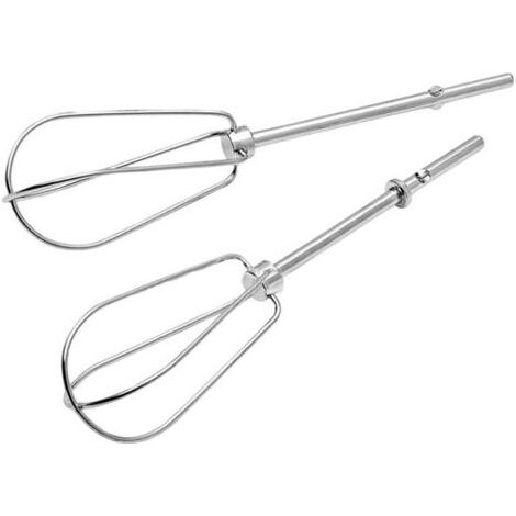 Lot de 2 Fouet de Rechange Batteur Electrique Cuisine, Fouet Mélangeur en Acier Inoxydable, 18.5 cm Fouet pour Batteur Électrique, Fouet de Cuisine pour Mélangeur à Main la Cuisson, le Mélan (1/5)