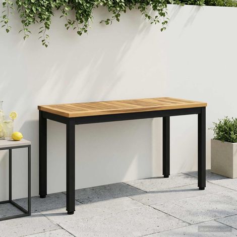 vidaXL Banco de jardín 80,5 x 35 x 45 cm Madera de Acacia Sólida (1/5)