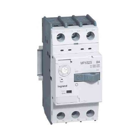 Disjoncteur moteur magnétothermique MPX³32S réglage 5A à 8A Icu 100kA en 415V