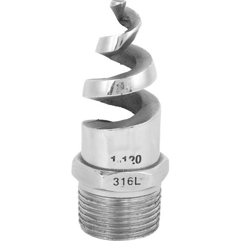 1 Buse Spirale, Filetage Mâle, Acier Inoxydable 316L, Anti-Obstruction, G1DN25, Usage Industriel (1/5)