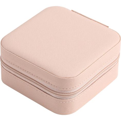Coffret à bijoux de voyage - Mini boîte à bijoux - Organisateur de bijoux - Accessoires de voyage indispensables pour femmes, cadeaux d'anniversaire pour femmes et adolescentes (1/5)