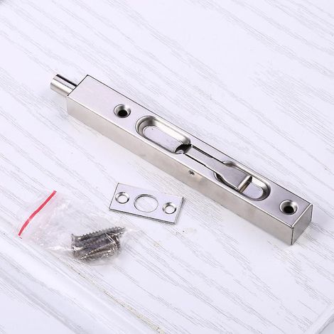 Verrou de sécurité caché en acier inoxydable de 2 pouces pour porte coulissante, verrou de sécurité anti-poussière pour salle de bain