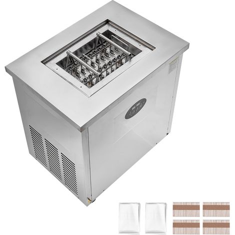 Mophorn Kommerzielle Eismaschine, Einzelform-Set – 40-teiliges Eismaschine zum Herstellen von Eis am Stiel, aus Edelstahl, kommerzielle Eismaschine für Stieleis