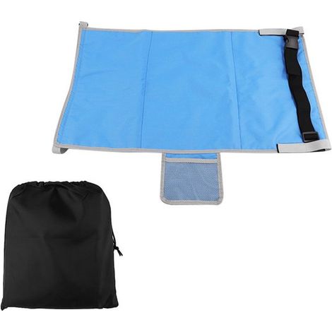 Reposapiés plegable de viaje，Cama infantil para avión，Reposapiés infantil，79 x 44 cm，Accesorio de viaje para avión，Gris (1/5)