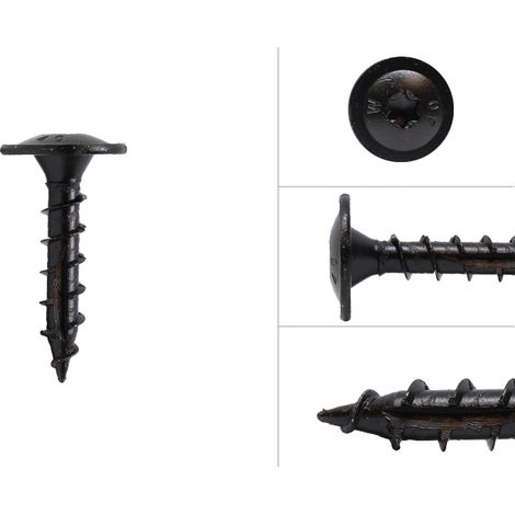 Vis tête disque noire revêtement AR 8.0 x 40 mm Torx - Boîte 50
