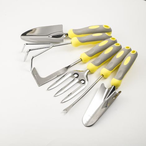 Ensemble d'outils de jardinage comprenant cinq outils pour pots, outils de jardinage ménagers, pelle, outils de jardinage polyvalents (1/5)