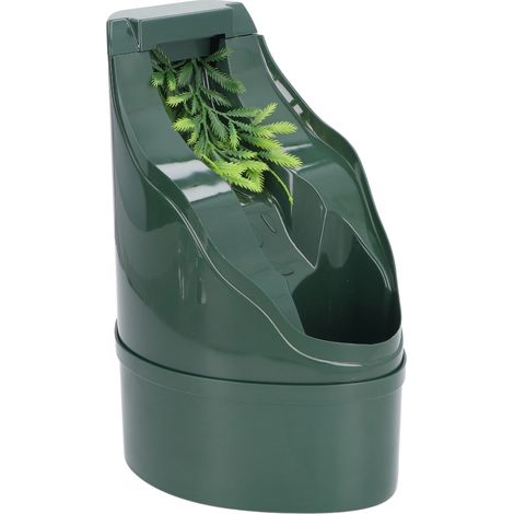 Fontaine à eau pour reptiles avec système de distribution d'eau en continu et pompe pour lézards, tortues, serpents et araignées.