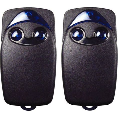 2 telecomandi Flo2r-s a 2 pulsanti da 433,92 MHz per porte da garage elettriche, compatibili con il telecomando per porte da garage Nice Remote. (1/5)