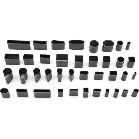 Kit de 39 emporte-pièces pour cuir - Pour téléphone portable - Perforatrice pour maroquinerie - Outil de découpe en métal - Perforation manuelle pour cuir (1/4)