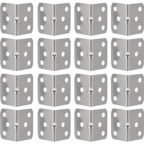 Winkelverbinder L förmig 0 8 mm 6 Löcher robust 50er Packung