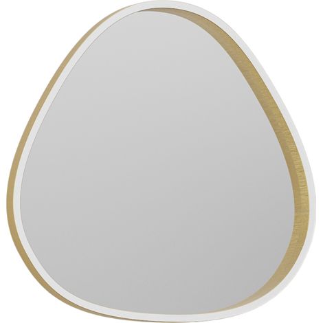 Ecaris A/P Applique a Parete Led 30W Biemissione con Specchio Antiappannamento e Touch CCT 3000K/4000K Finitura Oro Spazzolato - Gealuce (1/3)