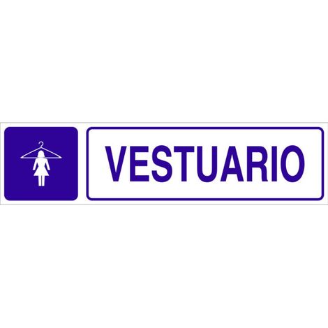 COFAN señal glasspack adhesiva 175x45mm. vestuario , Señal informativa glasspack adhesivo Vestuario femenino. El diseño de la señal puede variar, pero en ningún caso se variará el (1/2)
