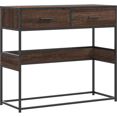 Maison Exclusive - Mesa consola madera de ingeniería marrón roble