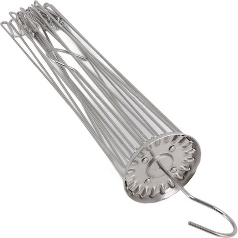 Étendoir à linge pliable en acier inoxydable, de type parapluie, pour serviettes et sous-vêtements de bébé. (1/5)