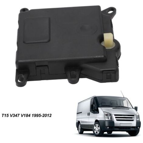 Actionneur de Servomoteur de Commande de Chauffage A/C de Voiture Adapté pour Transit T12 T15 V347 1995-2012 95VW-19E616-AD, noir (1/5)