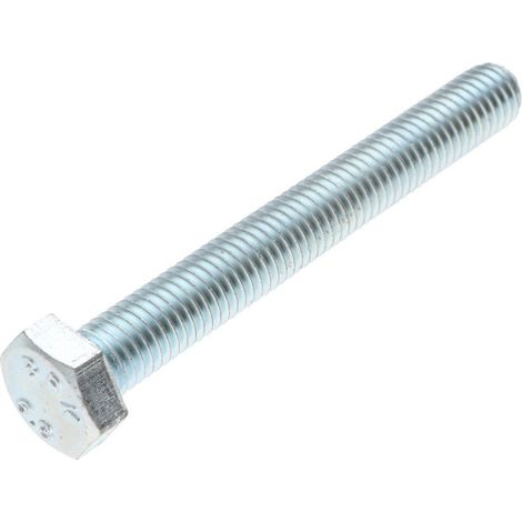 Vis métaux Tête hexagonale TH M8X90 Classe 6.8 Acier zingué-1 pièce