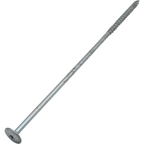 VBA Vis bois agglo Tête disque TORX T40 8X300 Rouille Acier zingué-1 pièce