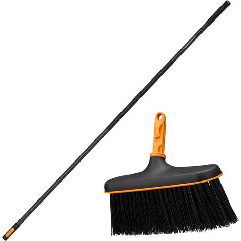 Tête de brosse balayeuse FISKARS ONECLICK 27 cm + manche 161 cm (1/5)