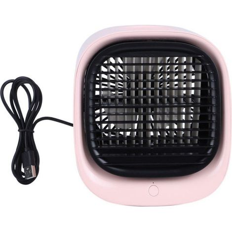 Air Cooler - USB Mini - Rose - Humidification + Cooling + Night Light - Compact Design - 1 Unit (1/5)