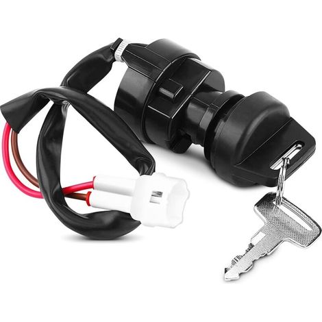 Contacteur à clé 2 broches pour Yamaha Raptor 350 – Interrupteur d'allumage étanche – Compatible YFM 350 Bruin 660R (1/5)