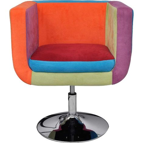 Maison Exclusive - Fauteuil avec design de patchwork Cube Tissu